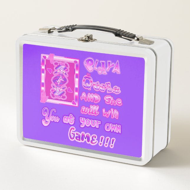 Playa queen  metal lunch box (Front)