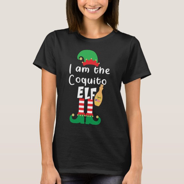 Playa Serena Funny Christmas Coquito ELF Funny Pue T-Shirt (Front)