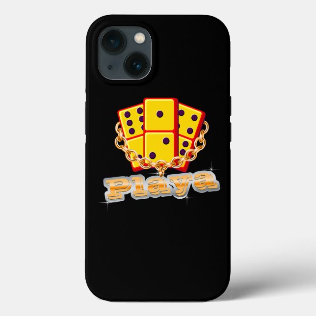 Playa Shirt Funny Domino Game Player Dominoes Case-Mate iPhone Case (Back)