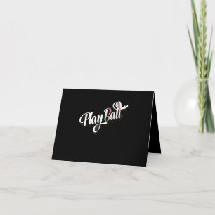 Playball Baseball And Softball Thank You Card