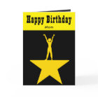 Playbill Inspired Birthday card