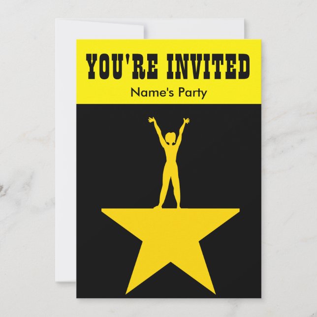 Playbill Inspired Invitation (Front)