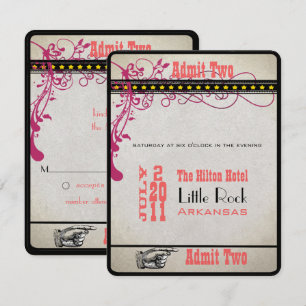 Playbill Ticket RSVP Invitation