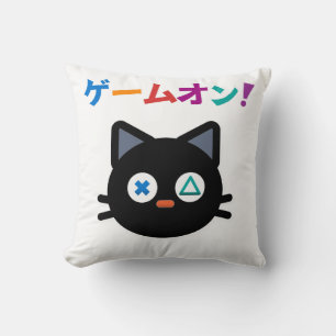PlayCat – Japanese Gamer “Game On!" Cushion