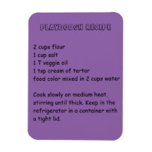 Playdough Recipe Magnet