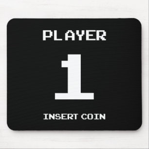 Player 1 gamer design mouse mat