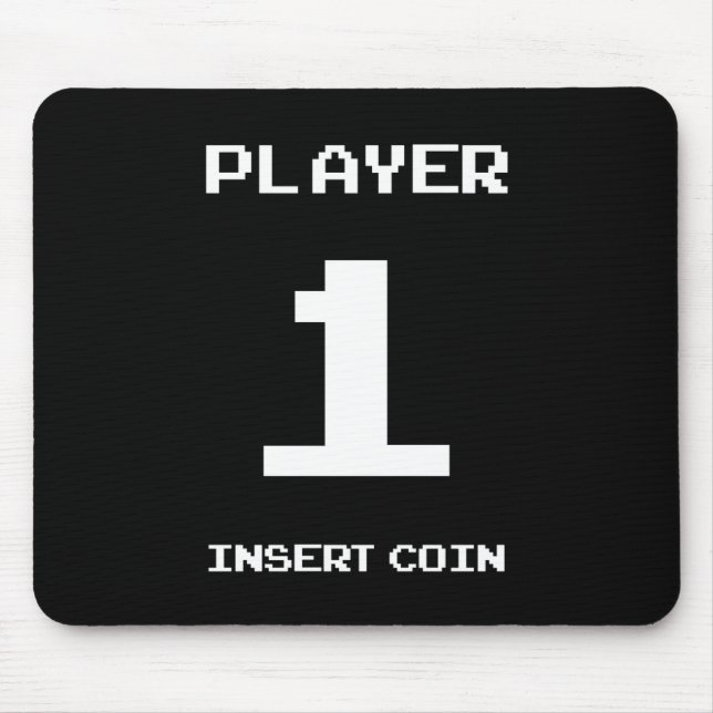 Player 1 gamer design mouse mat (Front)