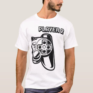 Player 1 Player 2 Gamer Couple T-Shirt
