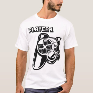 Player 1 Player 2 Gamer Couple T-Shirt
