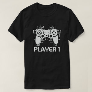 Player 1 Player 2 Gamer Couple T-Shirt