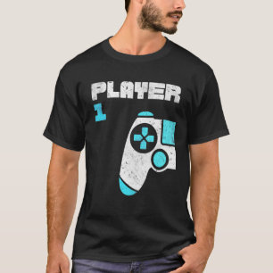 Player 1 Player 2 Gamer Matching Brothers Friends T-Shirt