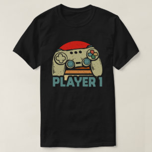 Player 1 Player 2 Matching Gamer Couple T-Shirt