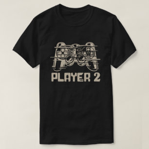 Player 1 Player 2 Matching Gamer Couple T-Shirt