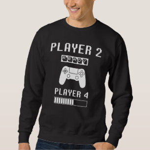 Player 1 Player 2 ready player 4 loading pregnancy Sweatshirt