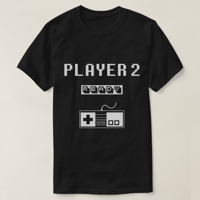 Player 1 Player 2 ready player reto game... Dad da T-Shirt (Design Front)