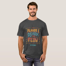 Player 1 Ready To Flow Retro Arcade Gamer Personal