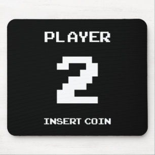 Player 2 gamer design mouse mat