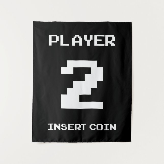 Player 2 gamer design tapestry (Front)