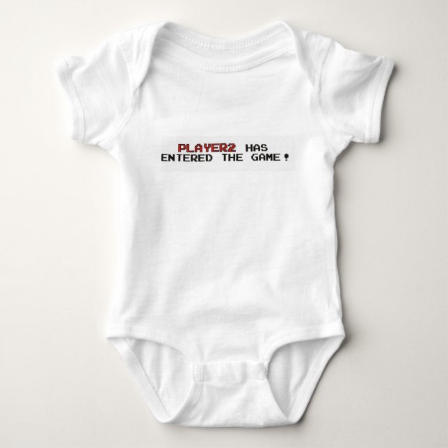 Player 2 Has Entered The Game Baby Bodysuit (Front)