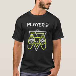 Player 2 Matching Player 1 Player 2 For Video Gam T-Shirt