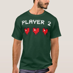 Player 2 , Vintage Video Game Two Classic Piel Gif T-Shirt