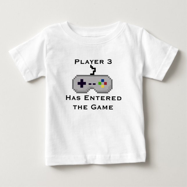Player 3 Has Entered the Game Creeper Shirt - Grey (Front)