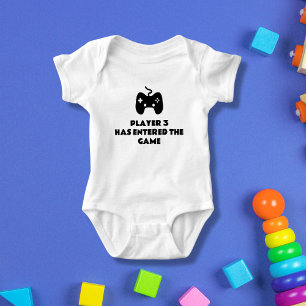 Player 3 Has Entered the Game – Custom number Baby Bodysuit