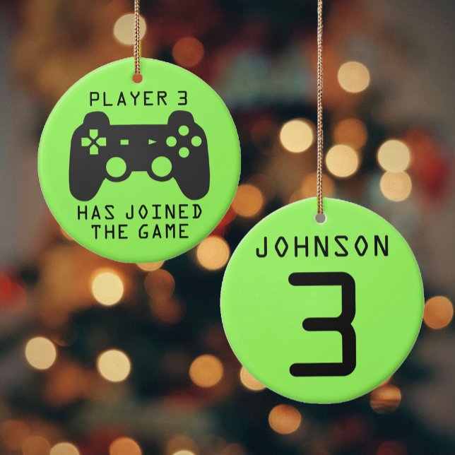 Player 3 has joined the game ceramic tree decoration (Creator Uploaded)