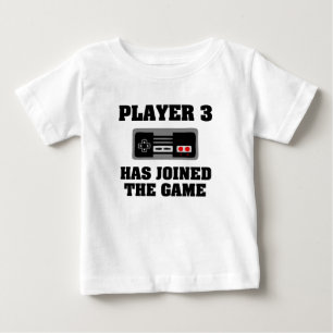 Player 3 has Joined the Game funny new baby shirt