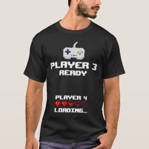 Player 3 Player 4 Loading  Gamming New Baby T-Shirt