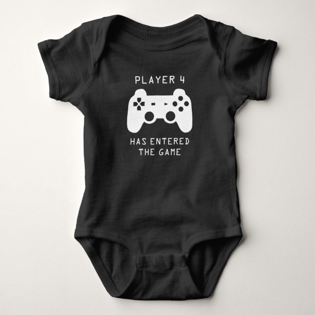Player 4 Has Entered the Game Baby Bodysuit (Front)