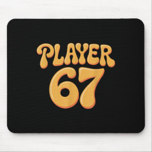 Player 67 Alpha Slang Gen 67th Number 67 Mouse Mat
