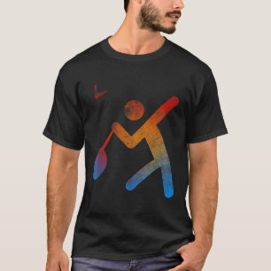 Player Badminton Champion T Shirt Play Gift Racket