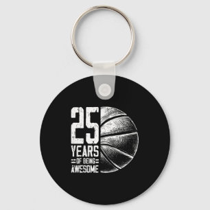 Player Basketball 25 Years Basketball Old 25th Key Ring