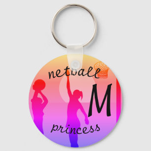 Player Design Personalised Netball Key Ring