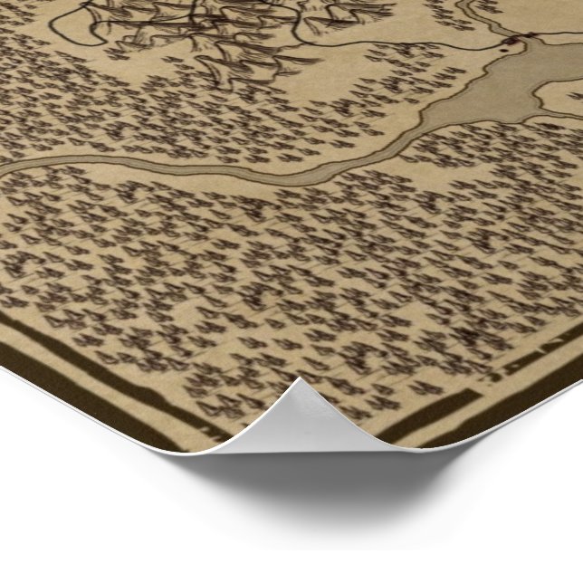 Player Handout map of Barovia (Curse of Strahd) Poster (Corner)