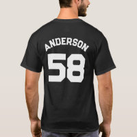 Player Name and Number Sports Jersey 