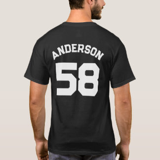 Player Name and Number Sports Jersey T-Shirt