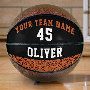 Player Name Number Team Basket Ball Pattern Basketball