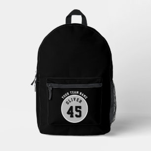 Player Name Number Team Name Sports Printed Backpack