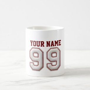 Player Number 99 - Cool Baseball Stitches Coffee Mug