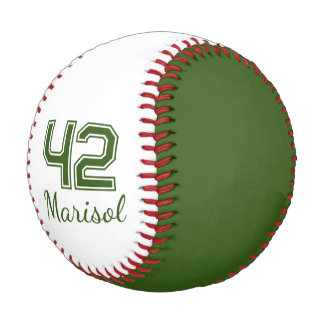 Player Number Monogram Baseball