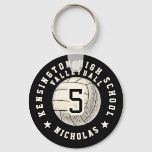 Player Photo Name High School Volleyball Team Key Ring