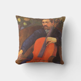 Player Schneklud Portrait by Paul Gauguin Cushion