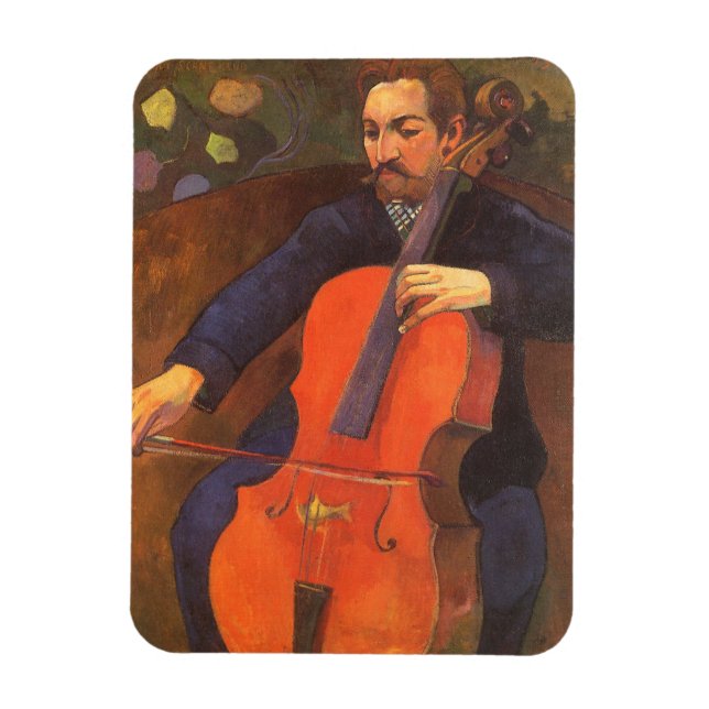 Player Schneklud Portrait by Paul Gauguin Magnet (Vertical)