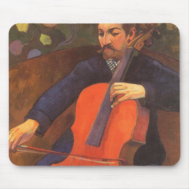 Player Schneklud Portrait by Paul Gauguin Mouse Mat (Front)