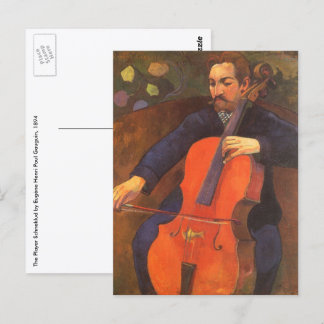 Player Schneklud Portrait by Paul Gauguin Postcard