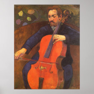 Player Schneklud Portrait by Paul Gauguin Poster