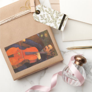 Player Schneklud Portrait by Paul Gauguin Rectangular Sticker
