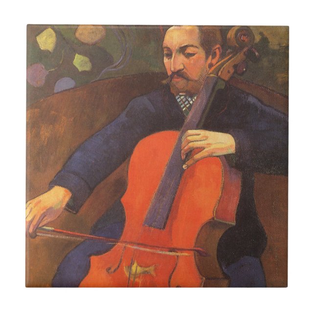 Player Schneklud Portrait by Paul Gauguin Tile (Front)